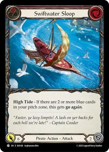 Swiftwater Sloop (Red) [Sea166] (High Seas)  Rainbow Foil 1
