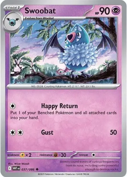 Swoobat (037/086) [Scarlet & Violet: White Flare] 1