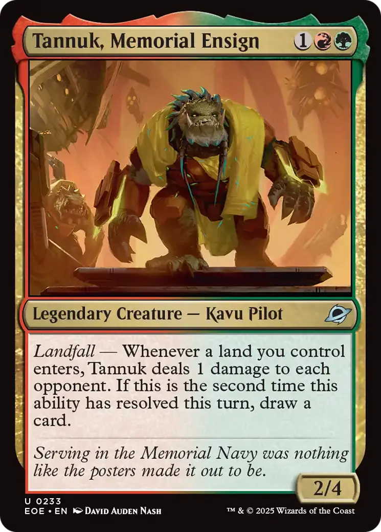 Tannuk, Memorial Ensign [Edge Of Eternities] 1