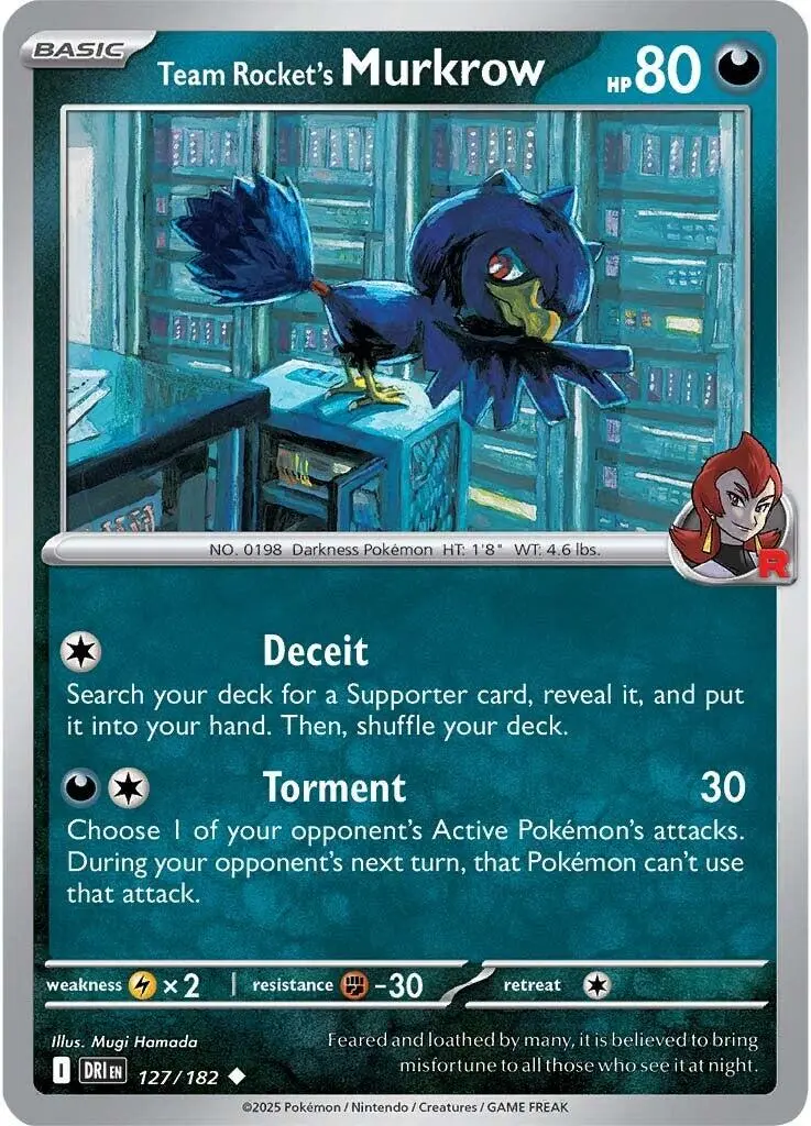 Team Rocket's Murkrow (127/182) [Scarlet & Violet: Destined Rivals] 1