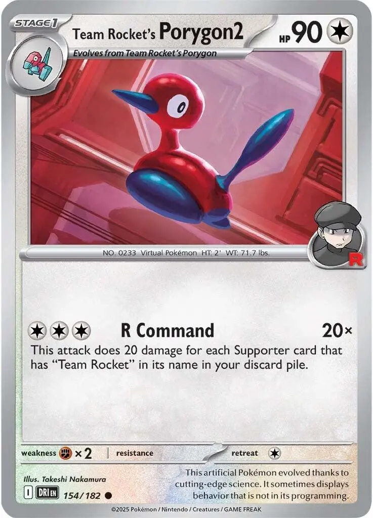 Team Rocket's Porygon2 (154/182) [Scarlet & Violet: Destined Rivals] 1