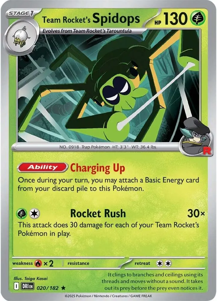 Team Rocket's Spidops (020/182) [Scarlet & Violet: Destined Rivals] 1