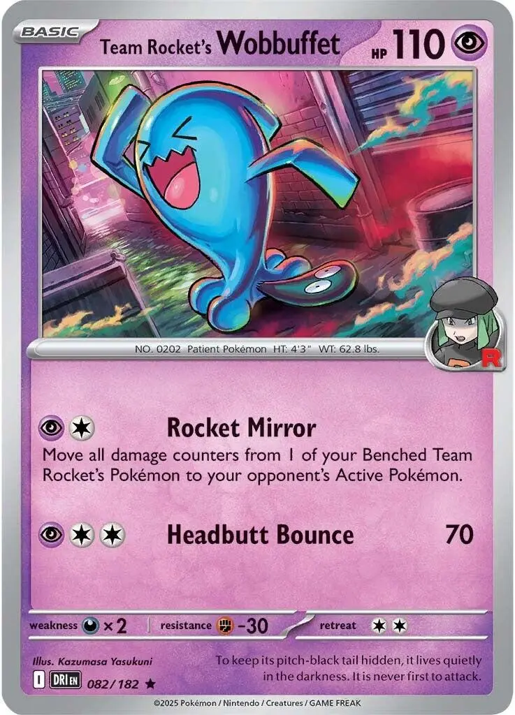 Team Rocket's Wobbuffet (082/182) [Scarlet & Violet: Destined Rivals] 1