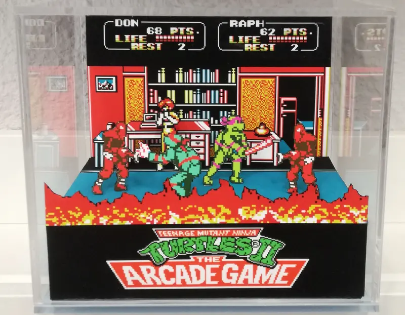 Teenage Mutant Ninja Turtles 2 Cubic Diorama 1