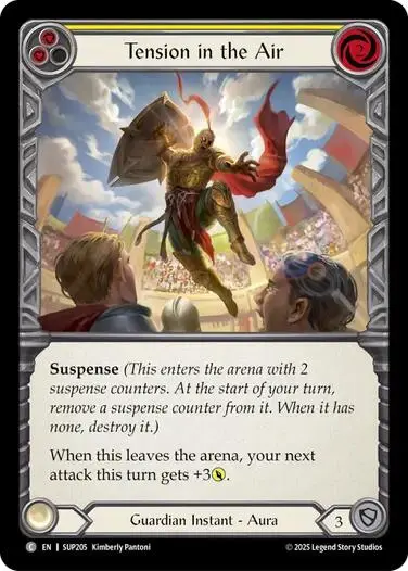 Tension In The Air (Yellow) [Sup205] (Super Slam)  Rainbow Foil 1