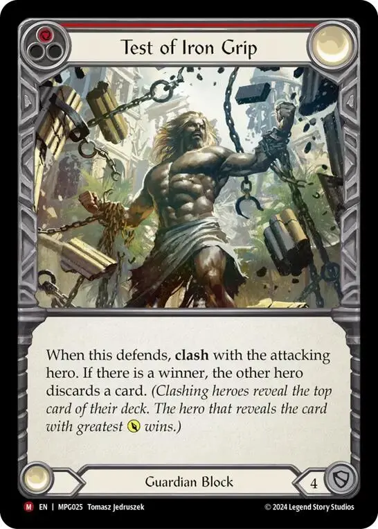 Test Of Iron Grip [Mpg025] (Mastery Pack Guardian)  Rainbow Foil 1