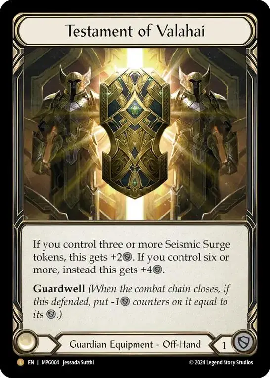 Testament Of Valahai [Mpg004] (Mastery Pack Guardian)  Rainbow Foil 1