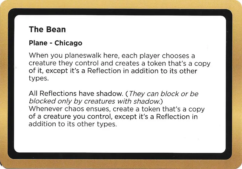 The Bean (Black Lotus Unknown Planechase) [Oversize Cards] 1