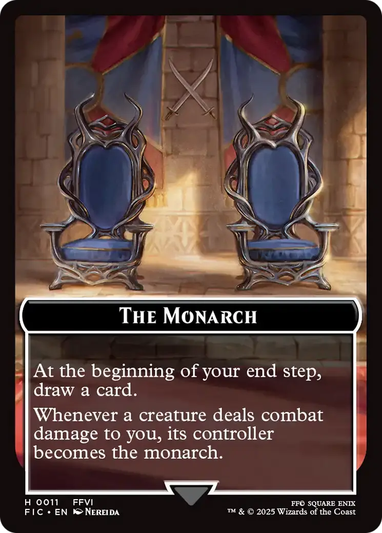 The Blackjack // The Monarch Double-Sided Token [Final Fantasy Commander Tokens] 1