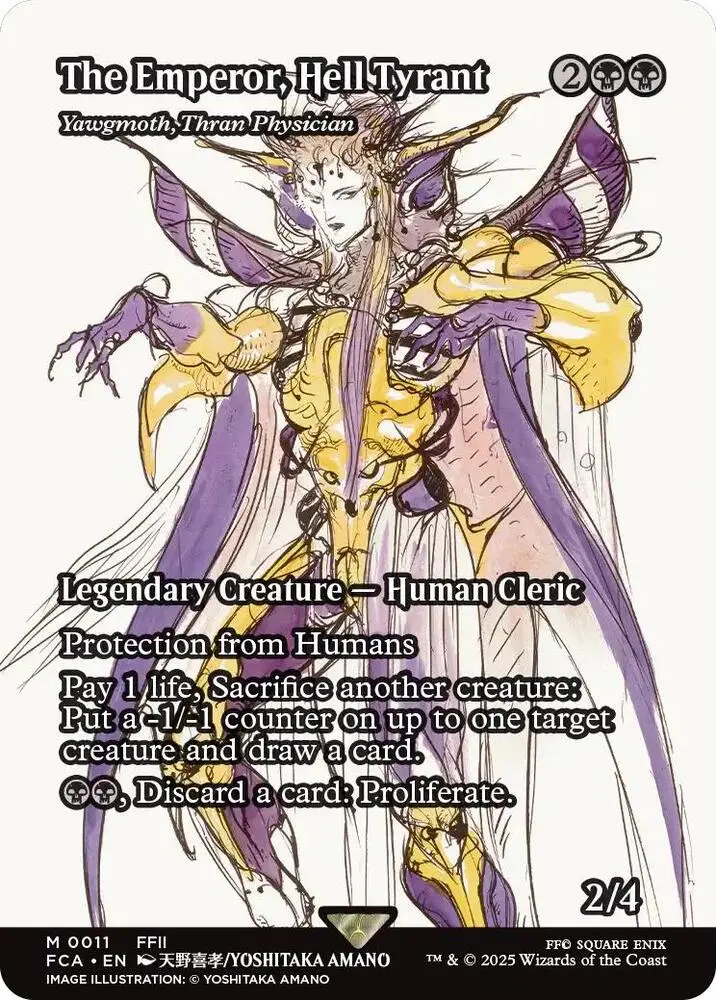 The Emperor, Hell Tyrant - Yawgmoth, Thran Physician (Showcase) [Final Fantasy : Through The Ages] 1