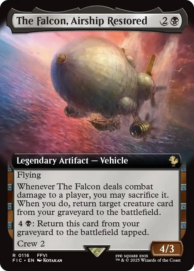 The Falcon, Airship Restored (Extended Art) [Final Fantasy Commander] 1