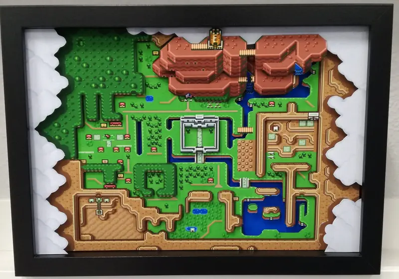 The Legend Of Zelda A Link To The Past Map Diorama 1
