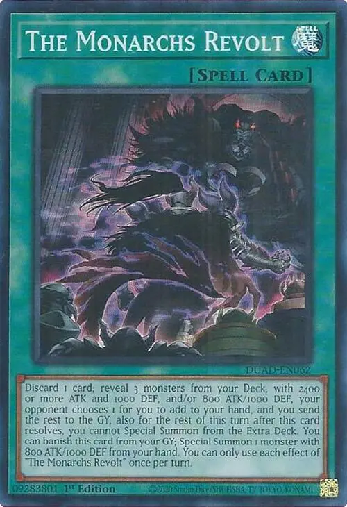 The Monarchs Revolt [Duad-En062] Super Rare 1