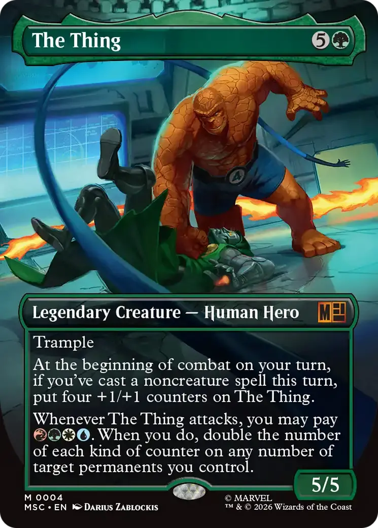 The Thing (Borderless) [Marvel Super Heroes Commander] 1