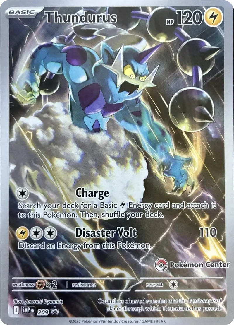Thundurus (209) (Pokemon Center Exclusive) [Scarlet & Violet: Black Star Promos] 1