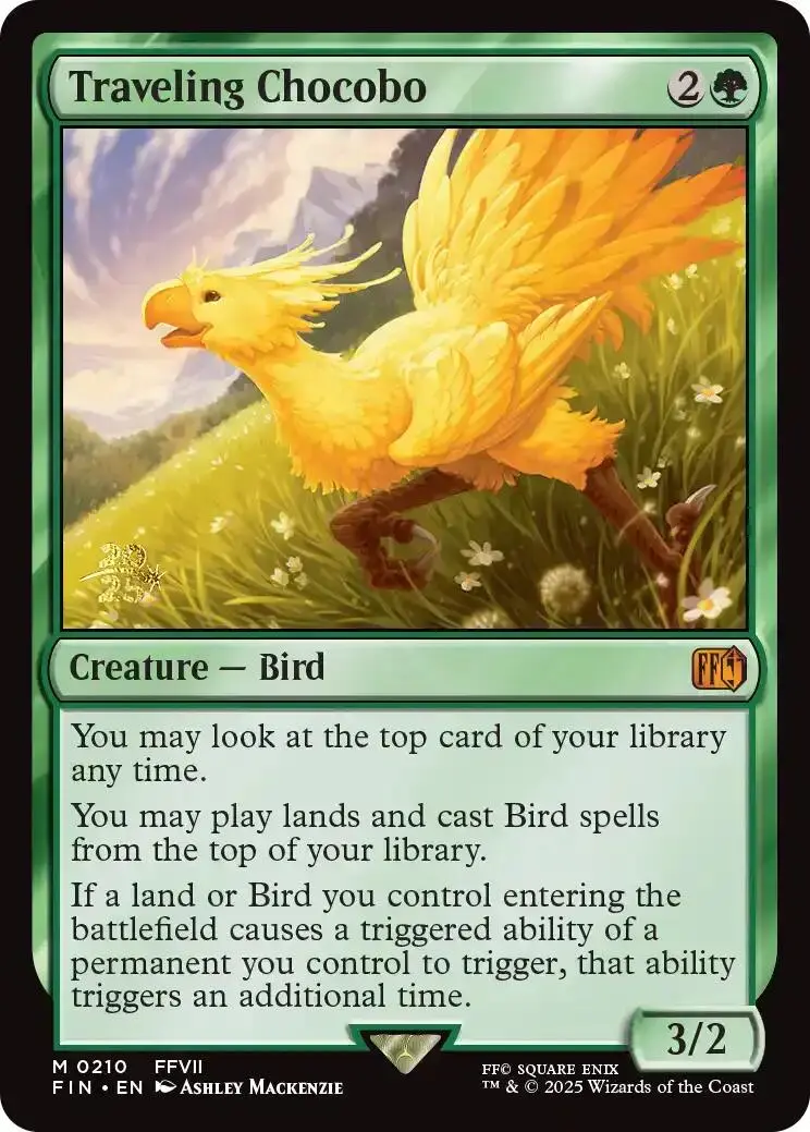 Traveling Chocobo [Final Fantasy Prerelease Promo] 1