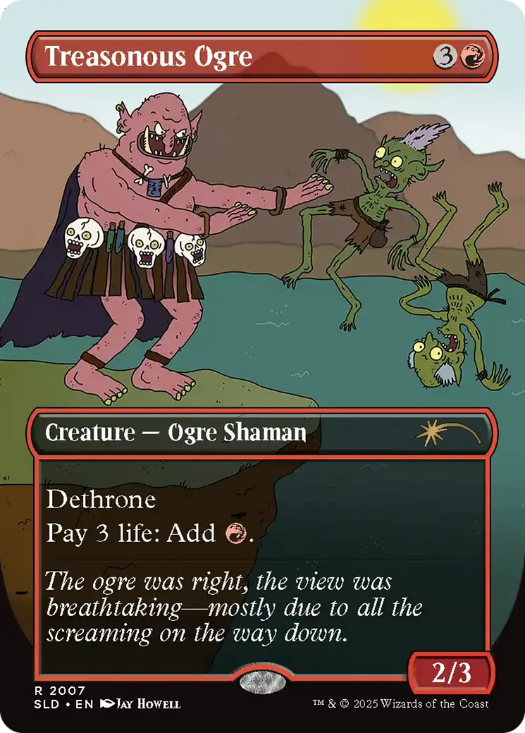 Treasonous Ogre (Rainbow Foil) [Secret Lair Drop Series] 1