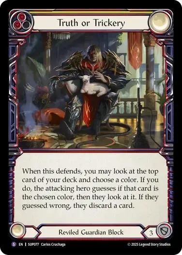 Truth Or Trickery [Sup077] (Super Slam)  Rainbow Foil 1