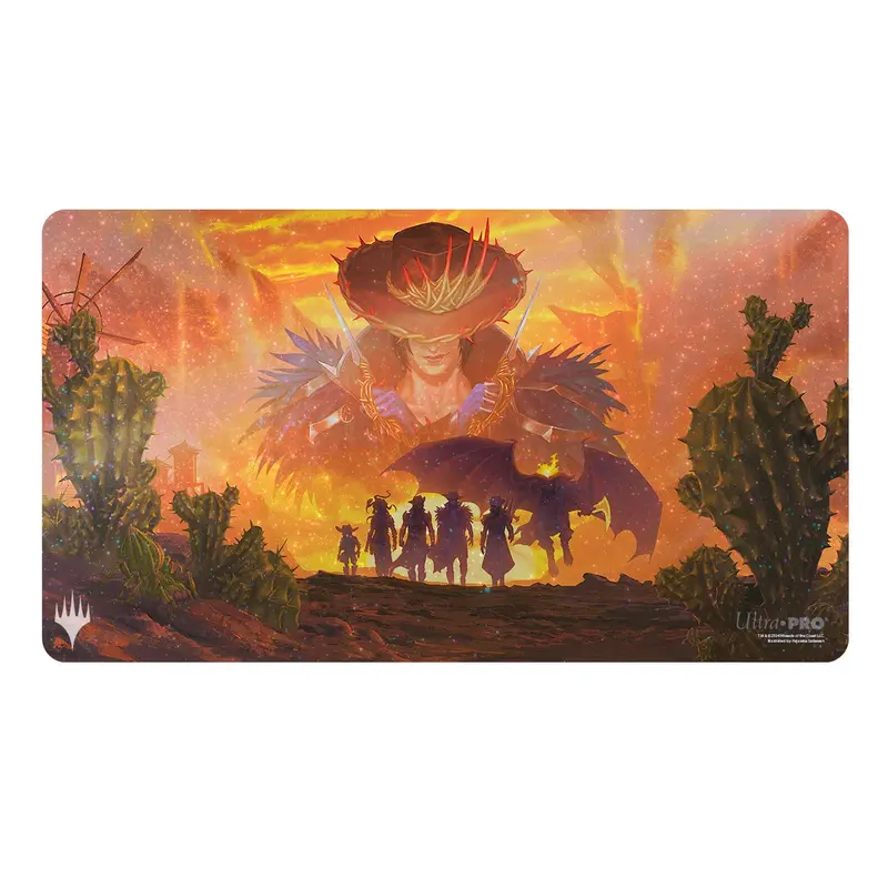 Ultra Pro: Holofoil Playmat - Outlaws Of Thunder Junction (Gang Silhouette Ar Enhanced) 1