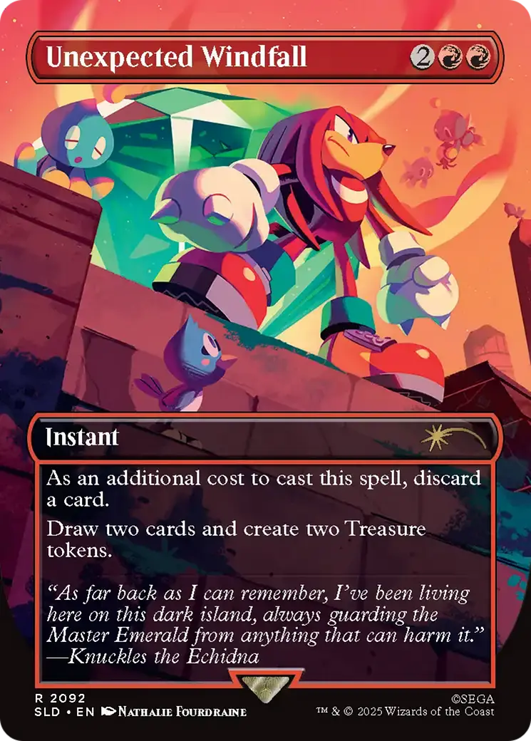 Unexpected Windfall (2092) (Rainbow Foil) [Secret Lair Drop Series] 1