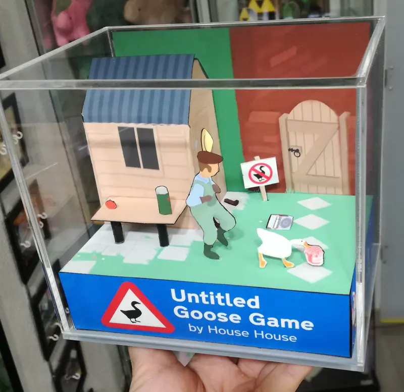 Untitled Goose Game Cubic Diorama 2