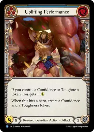 Uplifting Performance [Sup016] (Super Slam)  Rainbow Foil 1