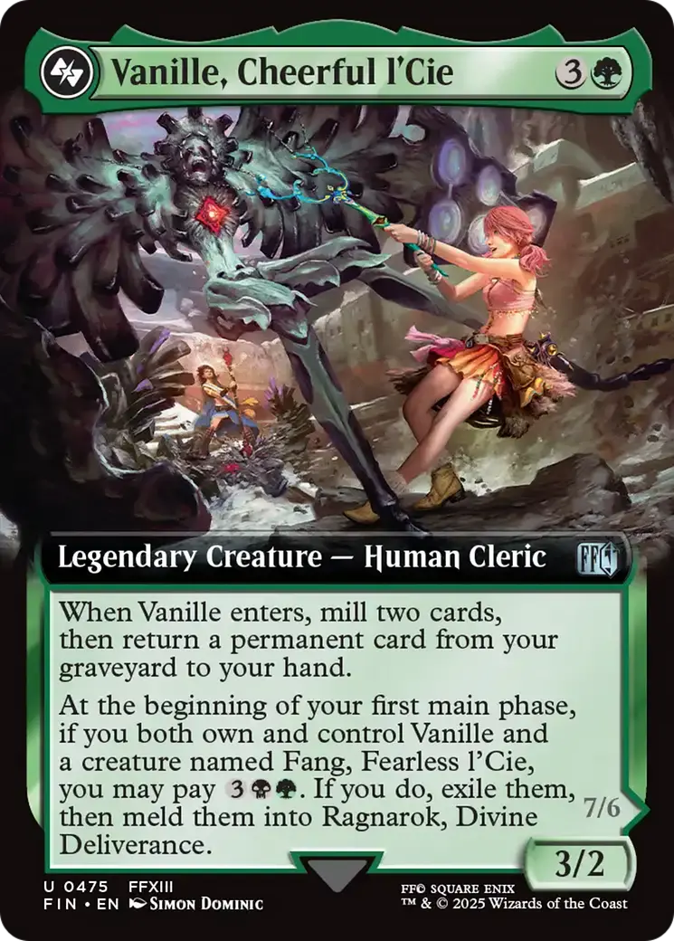 Vanille, Cheerful L'cie // Ragnarok, Divine Deliverance (Extended Art) [Final Fantasy] 1