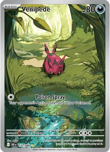 Venipede (132/086) [Scarlet & Violet: Black Bolt] 1