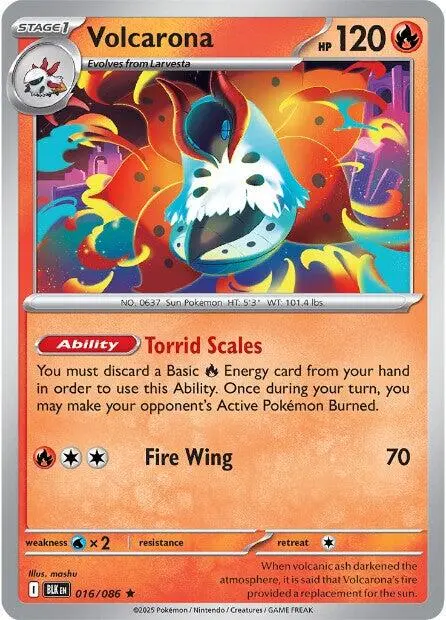 Volcarona (016/086) [Scarlet & Violet: Black Bolt] 1