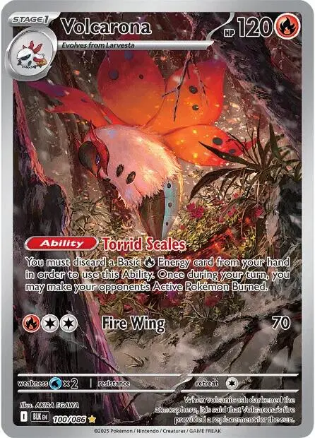 Volcarona (100/086) [Scarlet & Violet: Black Bolt] 1