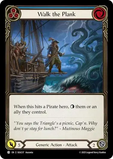 Walk The Plank (Blue) [Sea237] (High Seas)  Rainbow Foil 1