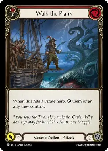 Walk The Plank (Red) [Sea235] (High Seas)  Rainbow Foil 1