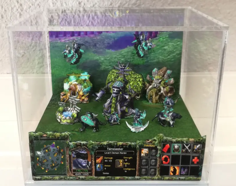 Warcraft Iii Night Elves Cubic Diorama 1