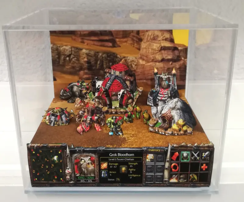 Warcraft Iii Orcs Cubic Diorama 1