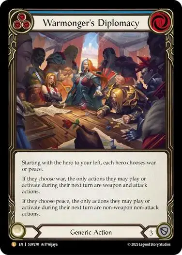 Warmonger's Diplomacy (Cold Foil) [Sup270] (Super Slam)  Cold Foil 1