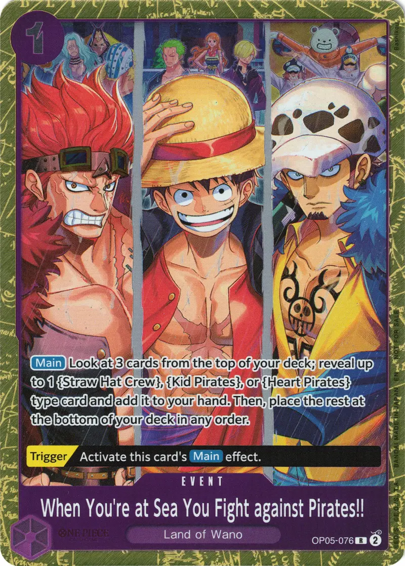 When You're At Sea You Fight Against Pirates!! (2025 Pirates League Finals Textured Foil) [One Piece Promotion Cards] 1