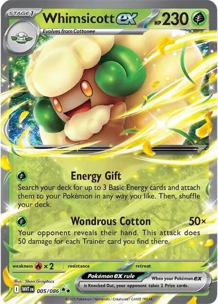 Whimsicott Ex (005/086) [Scarlet & Violet: White Flare] 1