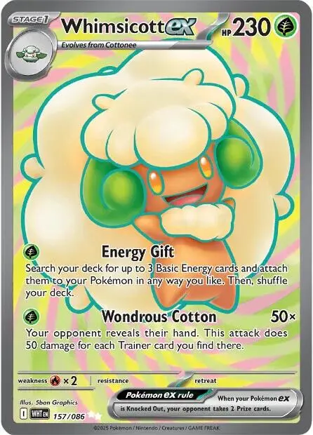 Whimsicott Ex (157/086) [Scarlet & Violet: White Flare] 1