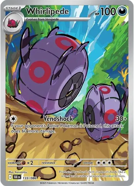 Whirlipede (133/086) [Scarlet & Violet: Black Bolt] 1