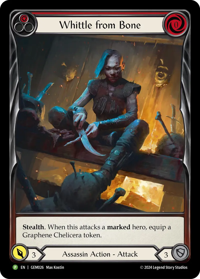 Whittle From Bone (Red) [Gem026] (Gem Pack 1)  Rainbow Foil 1