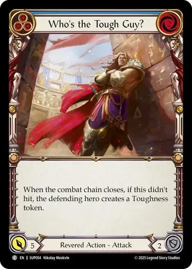 Who's The Tough Guy? (Blue) [Sup054] (Super Slam)  Rainbow Foil 1