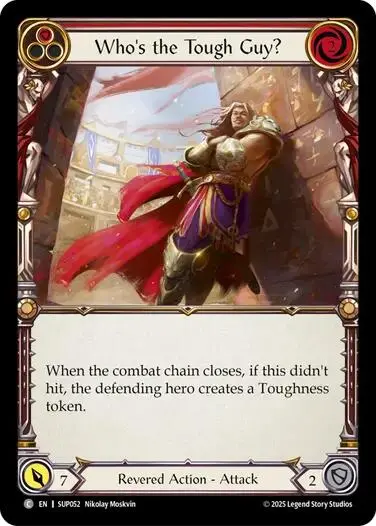 Who's The Tough Guy? (Red) [Sup052] (Super Slam)  Rainbow Foil 1