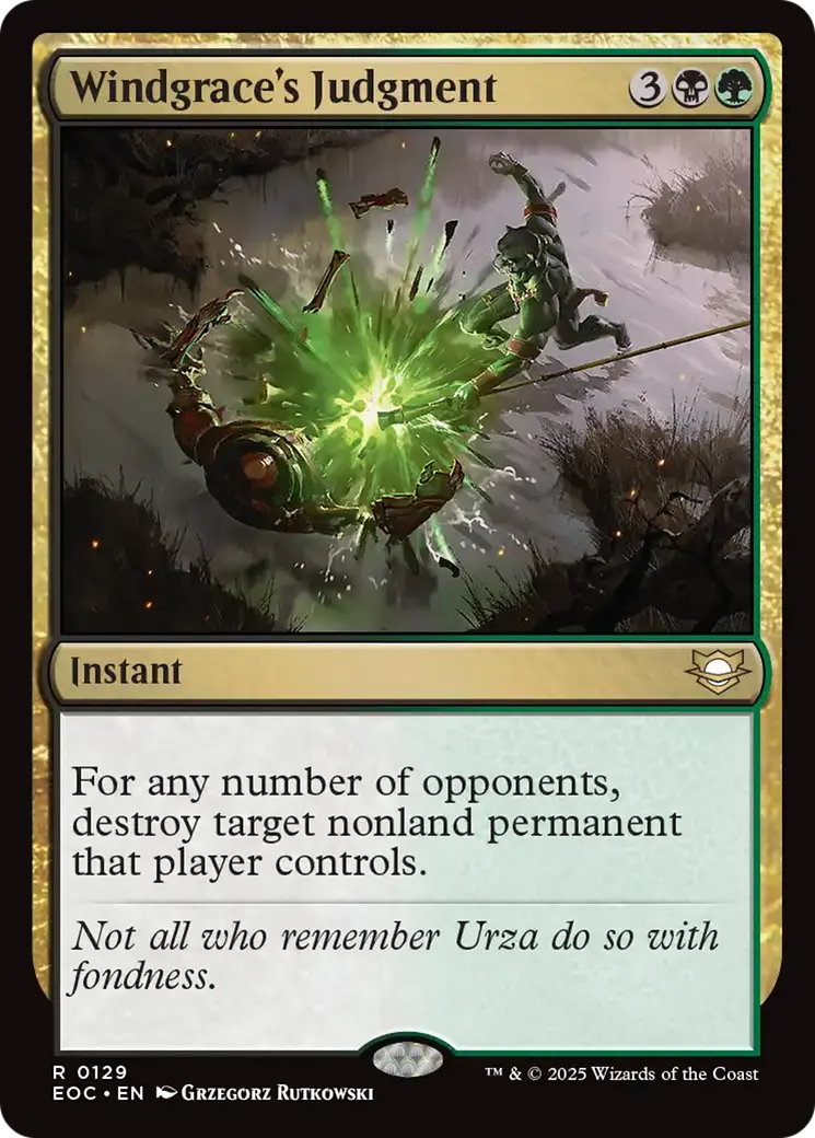 Windgrace's Judgment [Edge Of Eternities Commander] 1