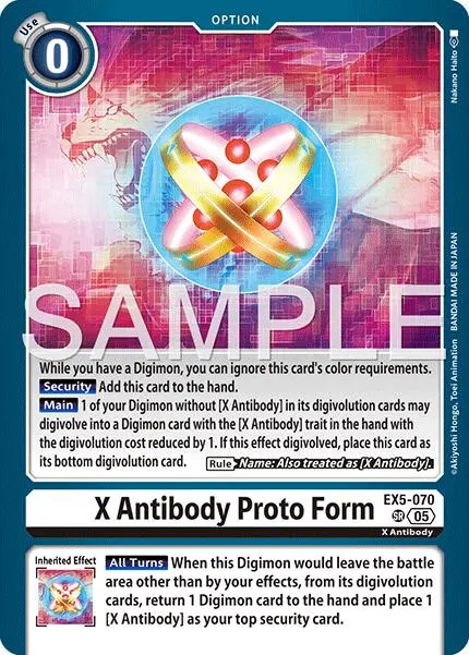 X Antibody Proto Form [Ex5-070] [Advanced Booster Digimon Generation] 1