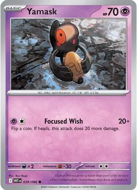 Yamask (039/086) [Scarlet & Violet: White Flare] 1