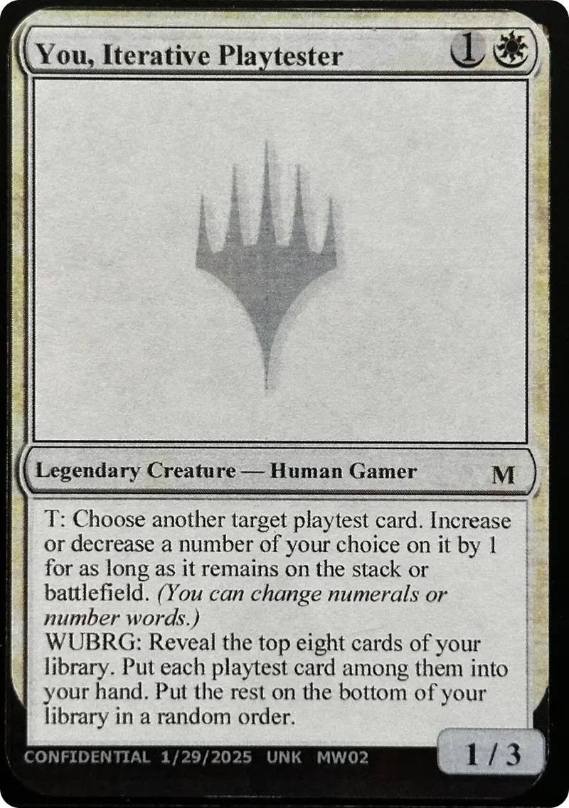You, Iterative Playtester [Unknown Event] 1