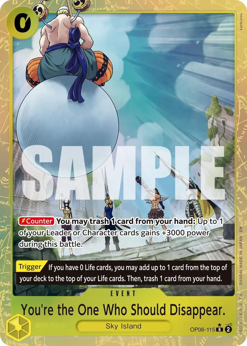 You're The One Who Should Disappear (Alternate Art) [Premium Booster -The Best- Vol. 2] 1