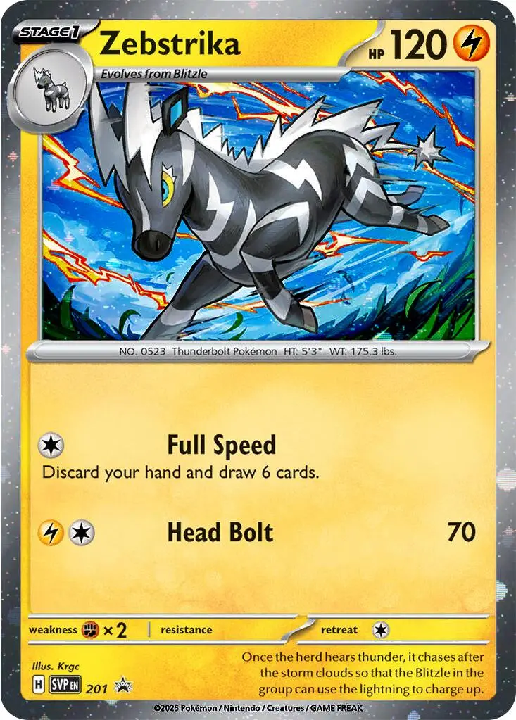 Zebstrika (201) (Cosmos Holo) [Scarlet & Violet: Black Star Promos] 1