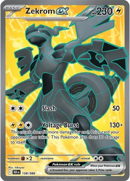 Zekrom Ex (158/086) [Scarlet & Violet: Black Bolt] 1