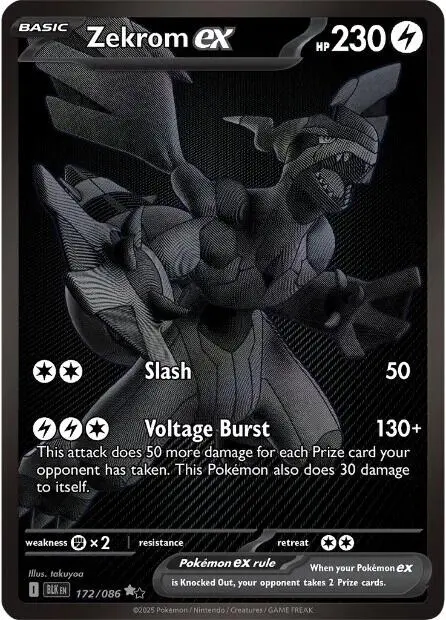 Zekrom Ex (172/086) [Scarlet & Violet: Black Bolt] 1